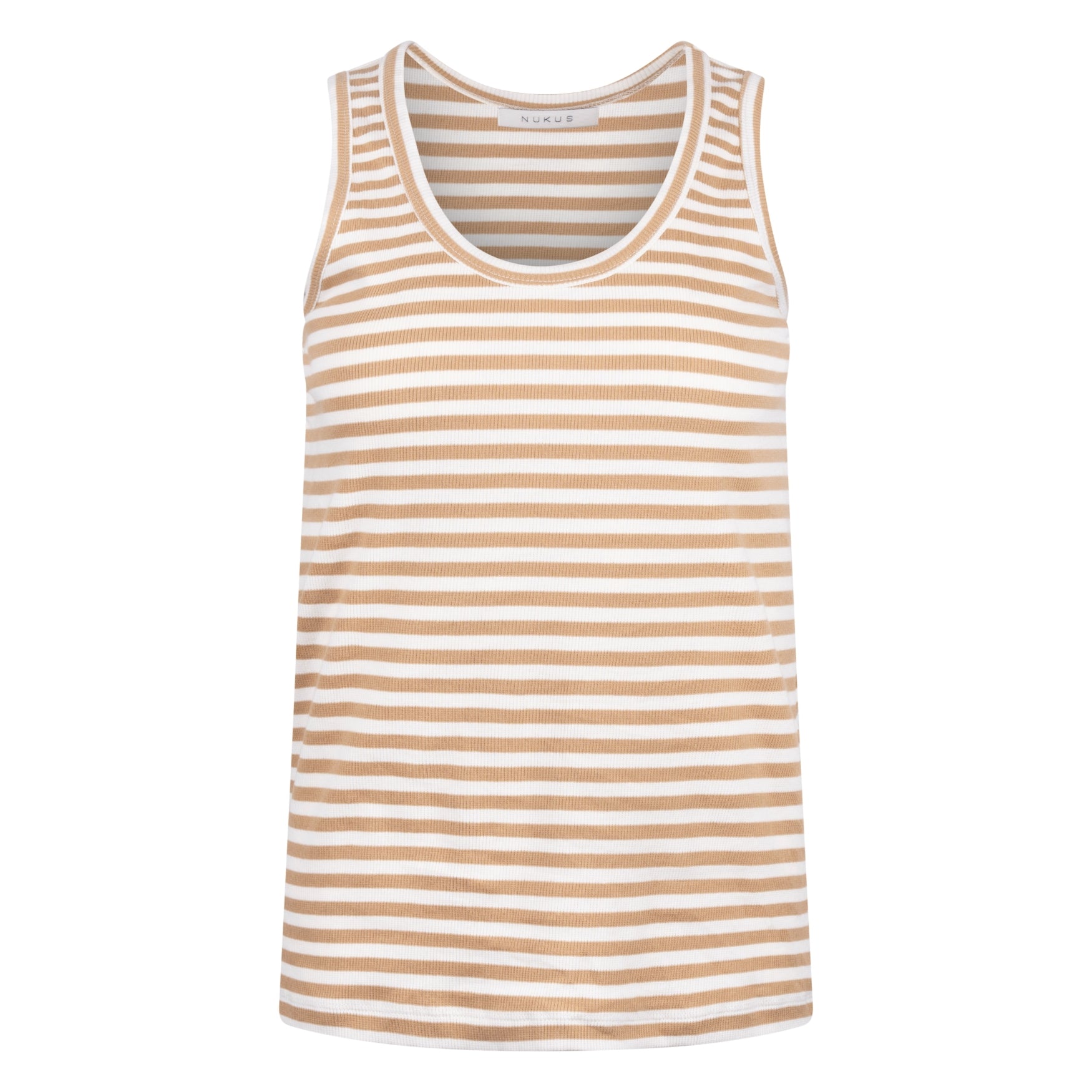 Steffie Singlet | Offwhite/Camel