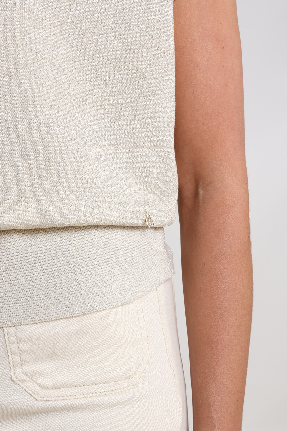 Wies Top Lurex | Sand