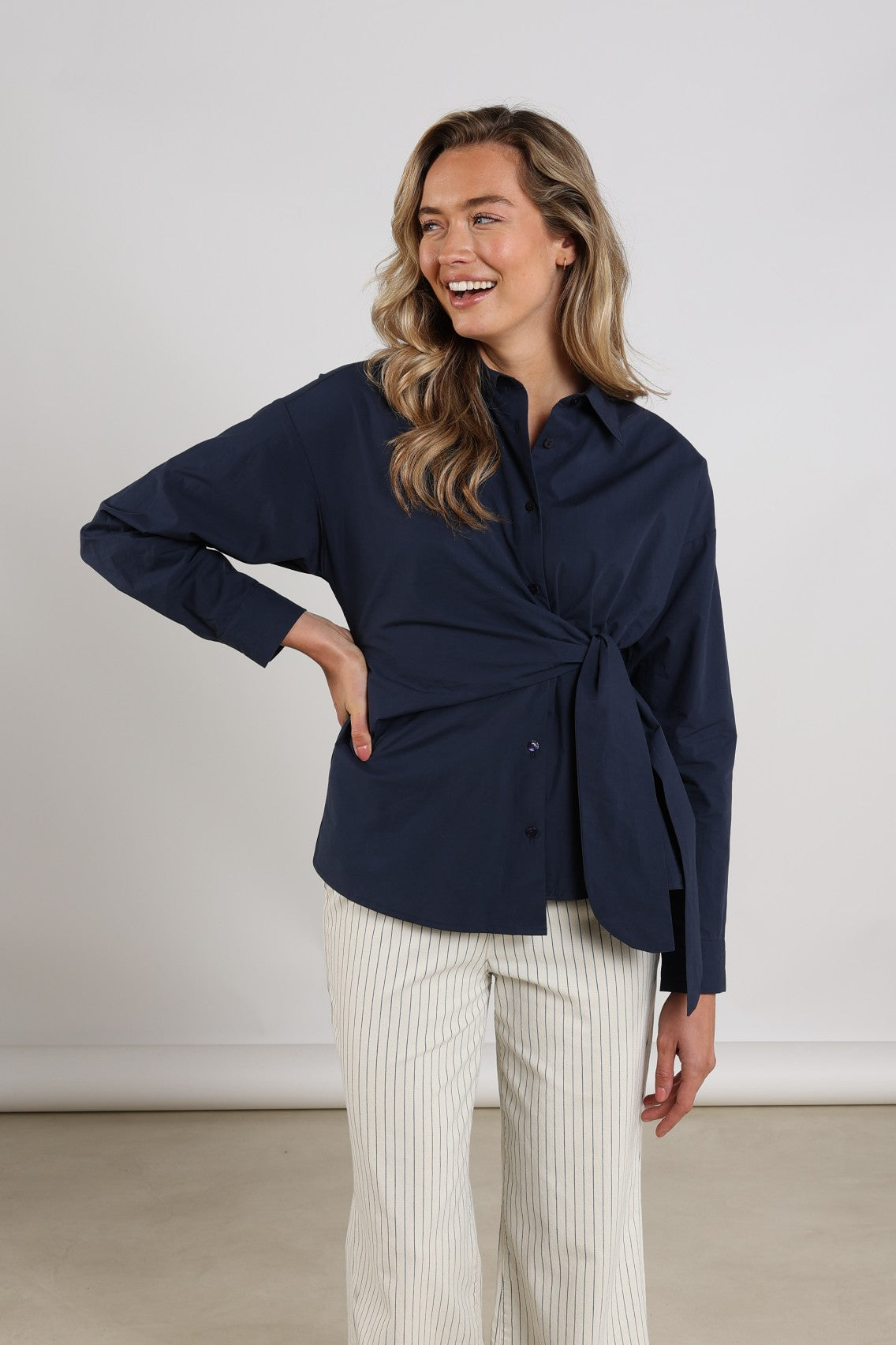 Aneta Top LS | Navy