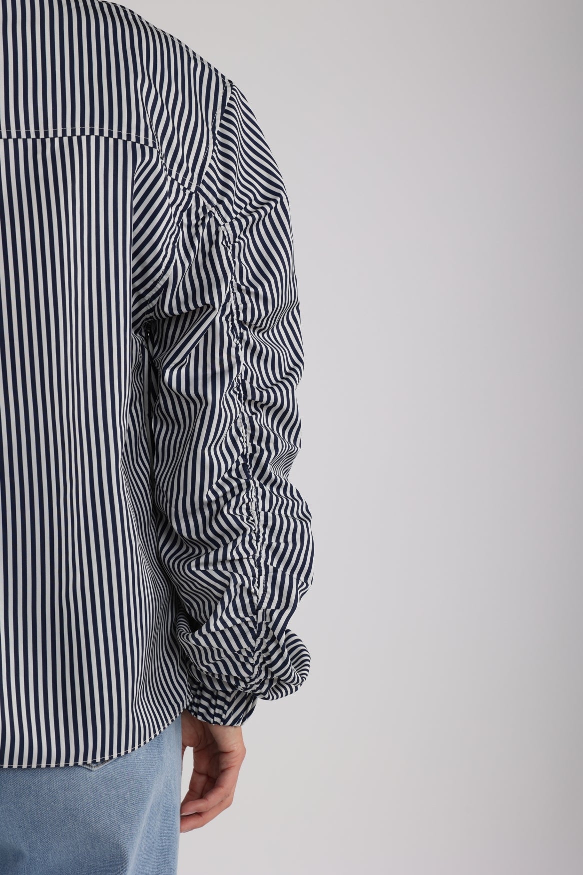 Quirine Blouse Stripe | Offwhite/Navy