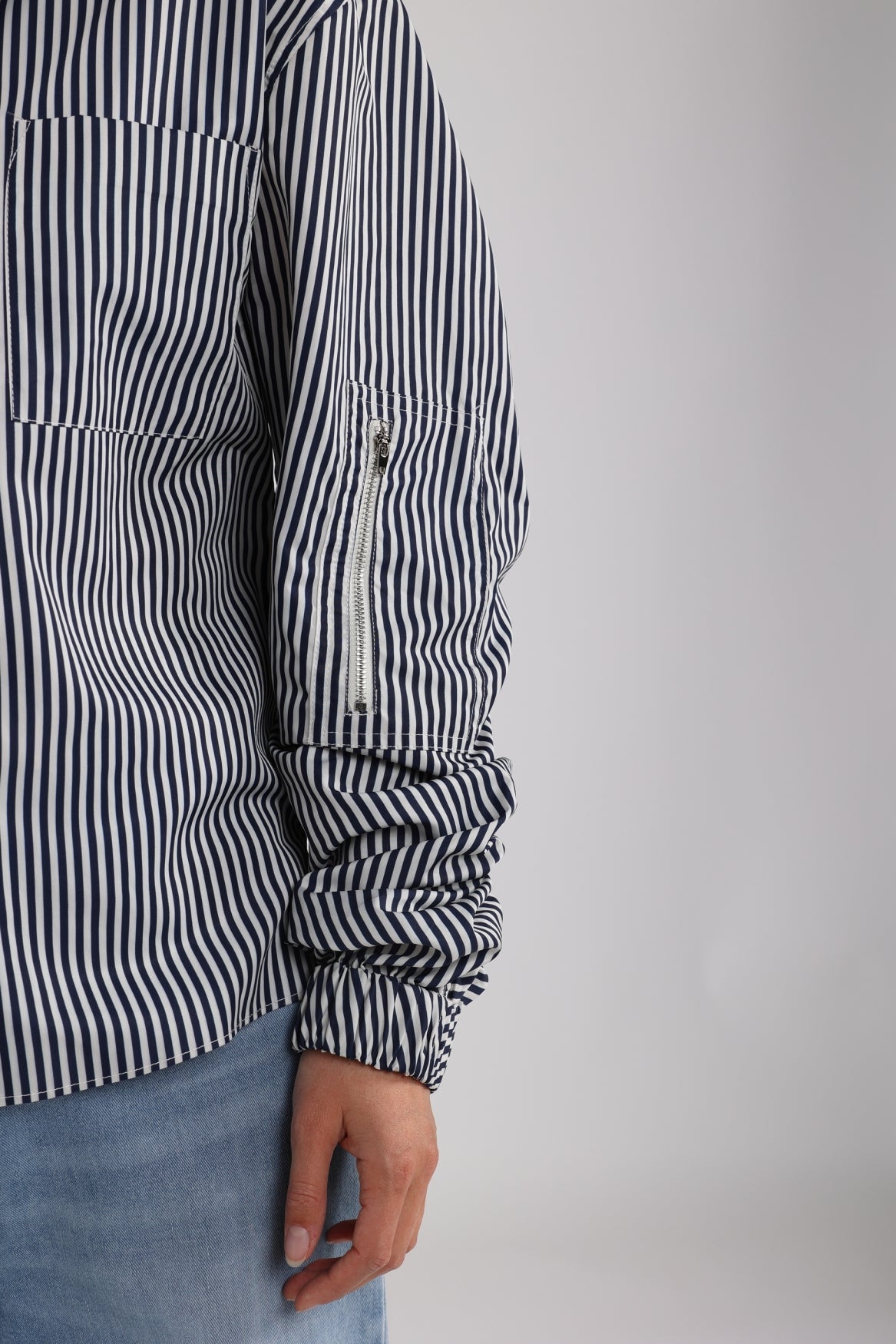 Quirine Blouse Stripe | Offwhite/Navy