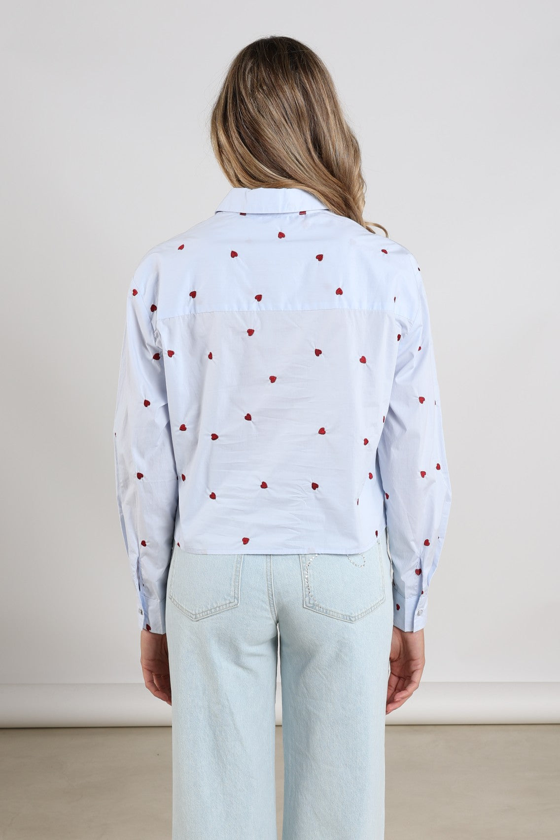 Sorrento Blouse Heart | Sky/Kiss