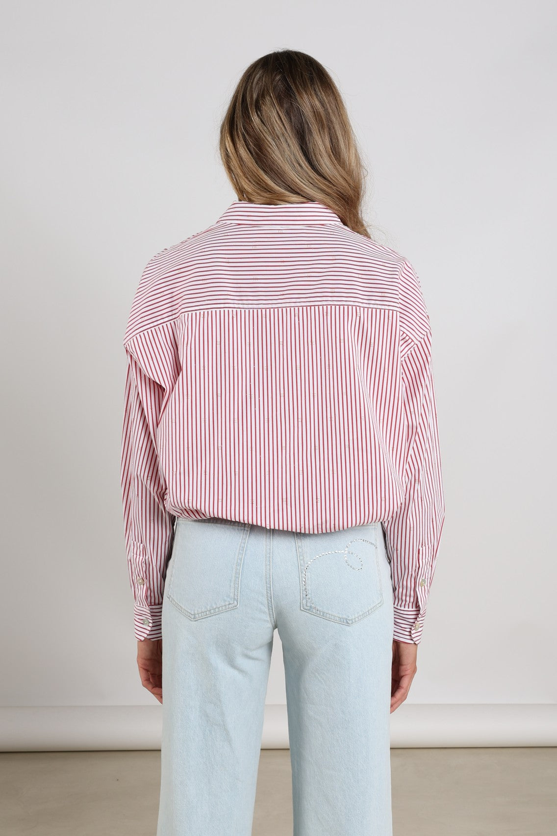 Ariana Blouse Stripe | Kiss/Offwhite