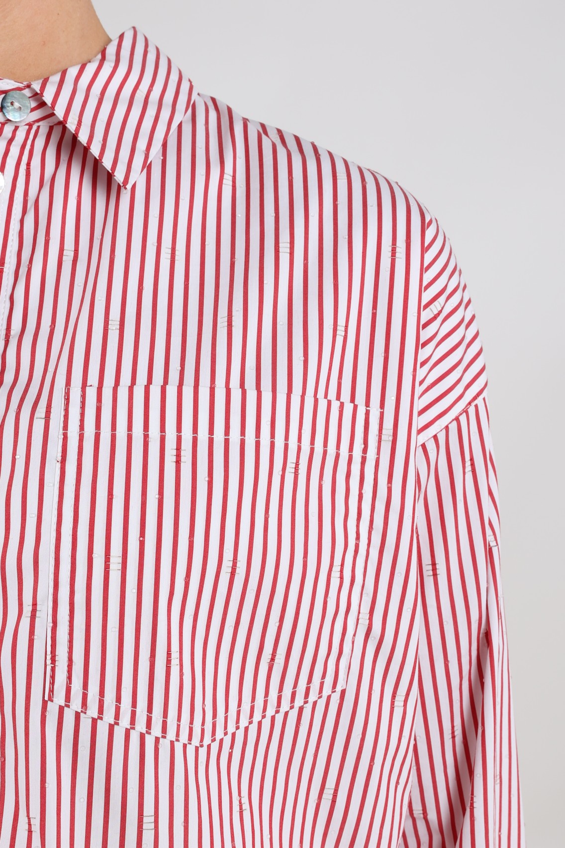 Ariana Blouse Stripe | Kiss/Offwhite