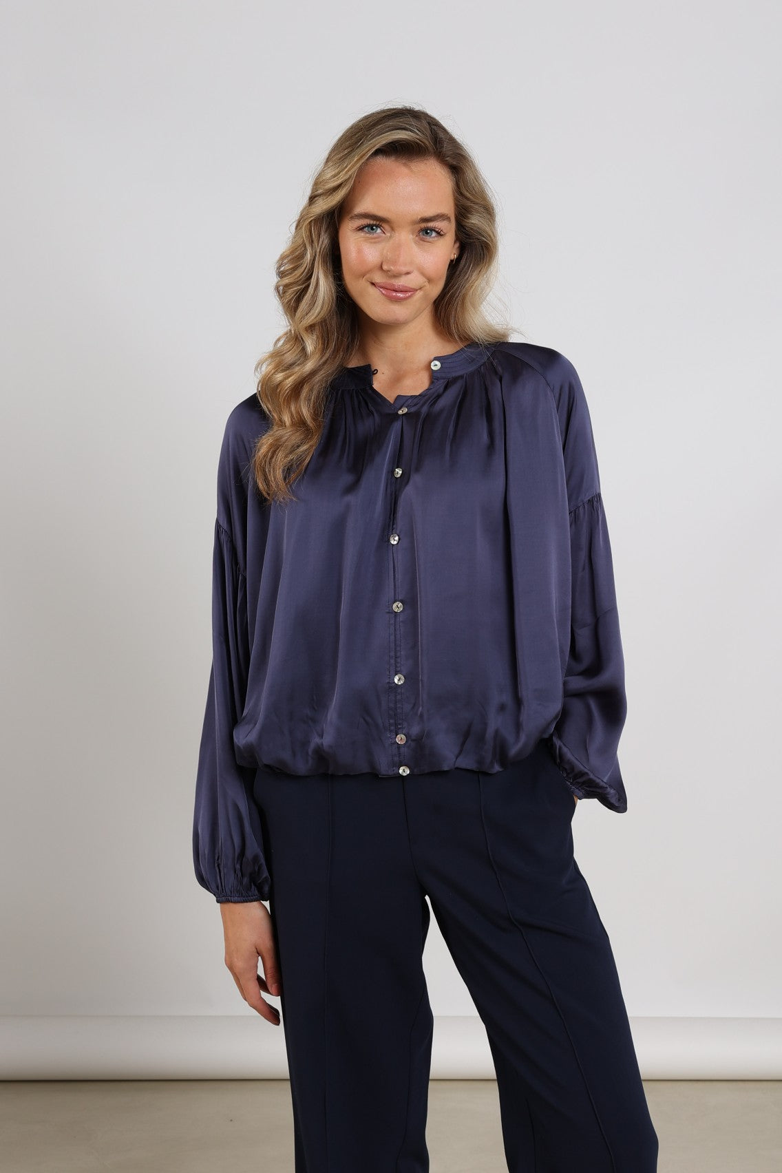 Elly Blouse | Navy