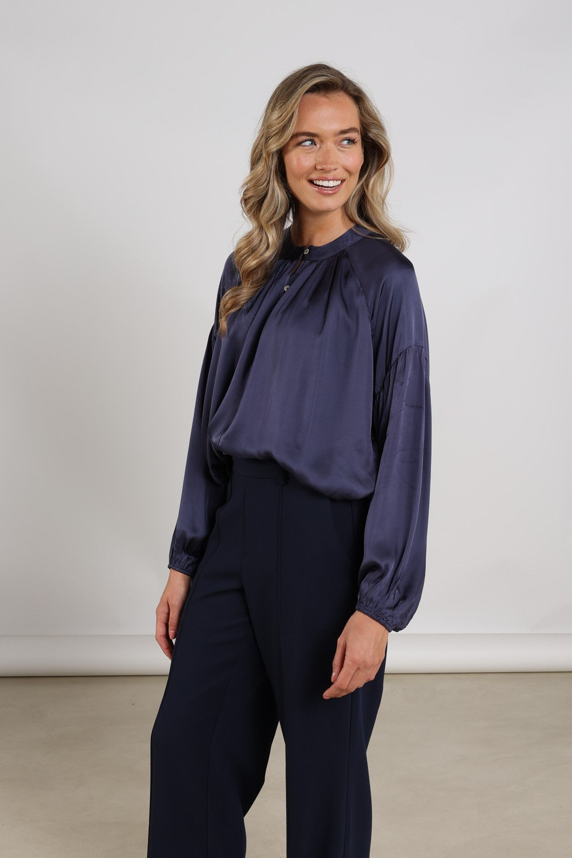 Elly Blouse | Navy