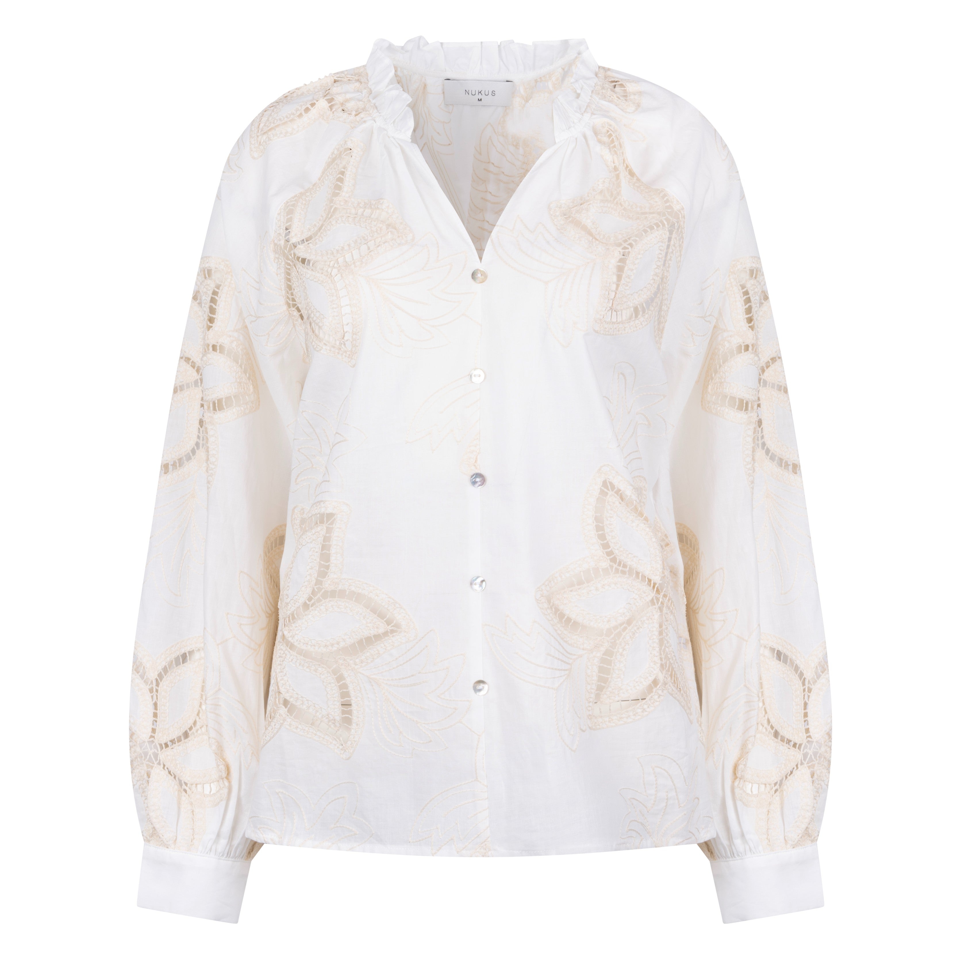 Bridget Blouse Embroidery | Off White