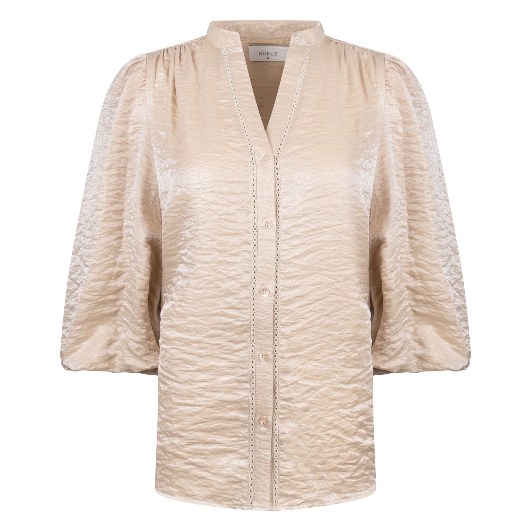 Rosie Blouse Shiny | Sand