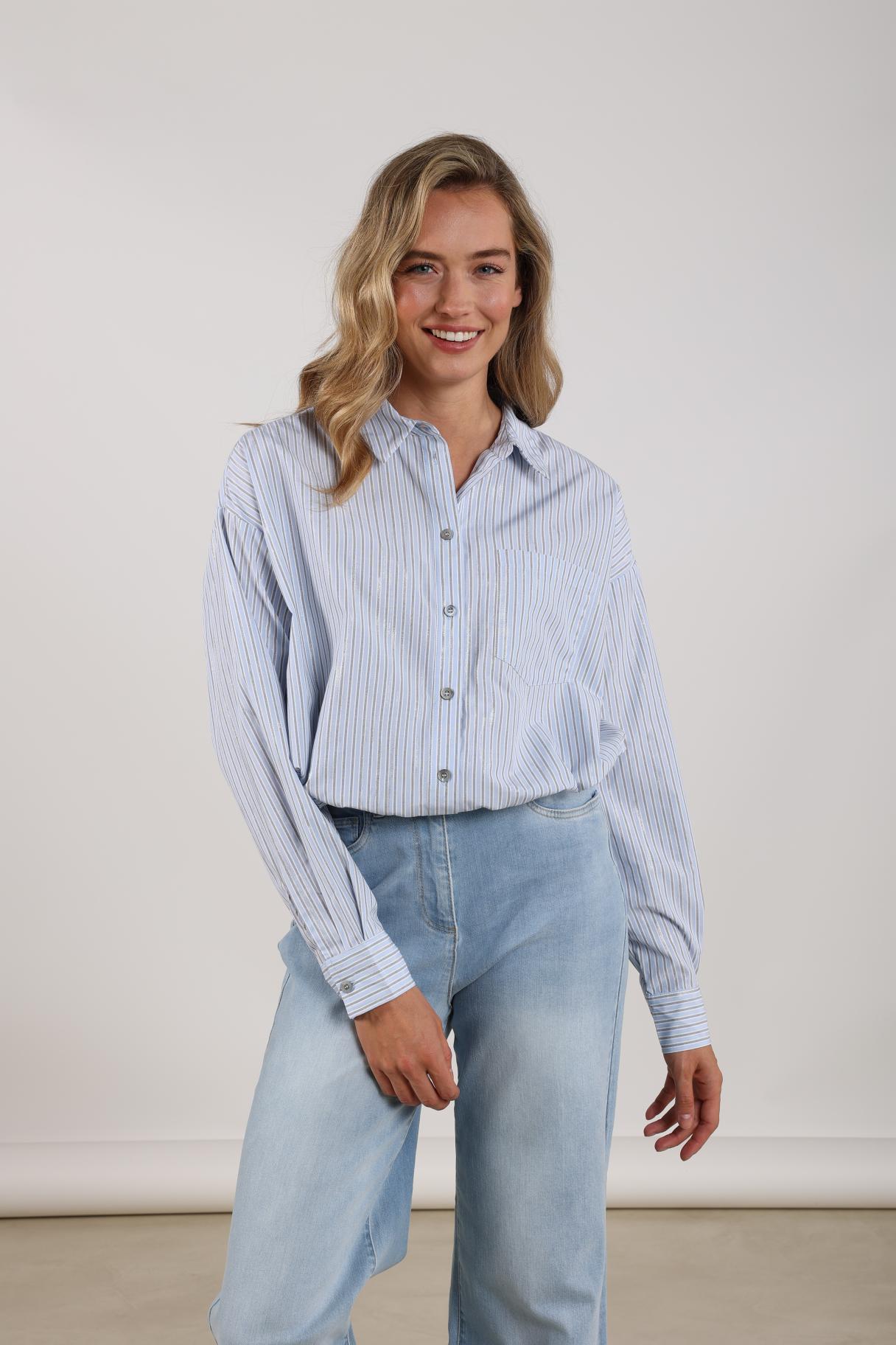 Ariana Blouse Stripe | Cloudy