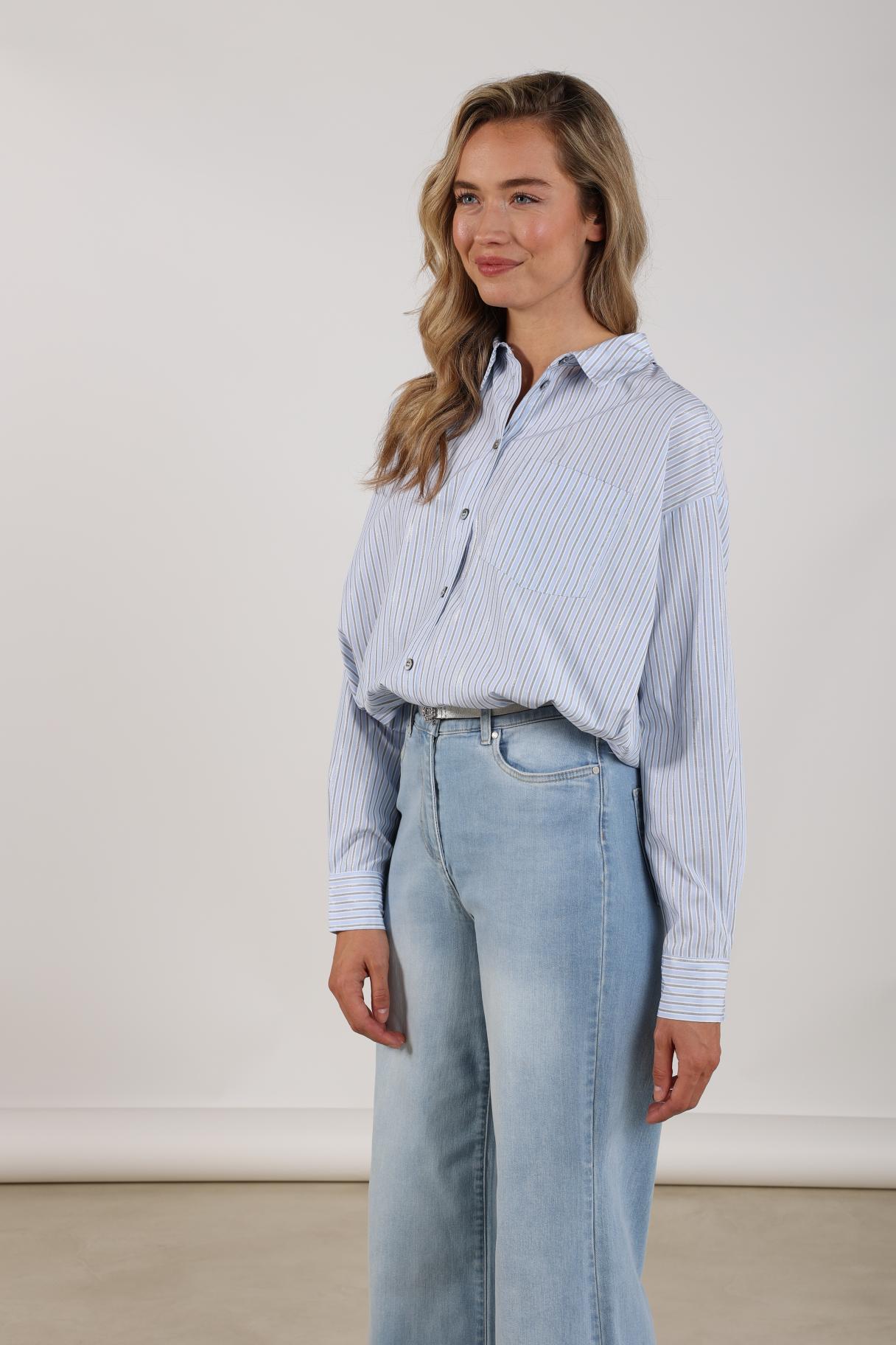 Ariana Blouse Stripe | Cloudy