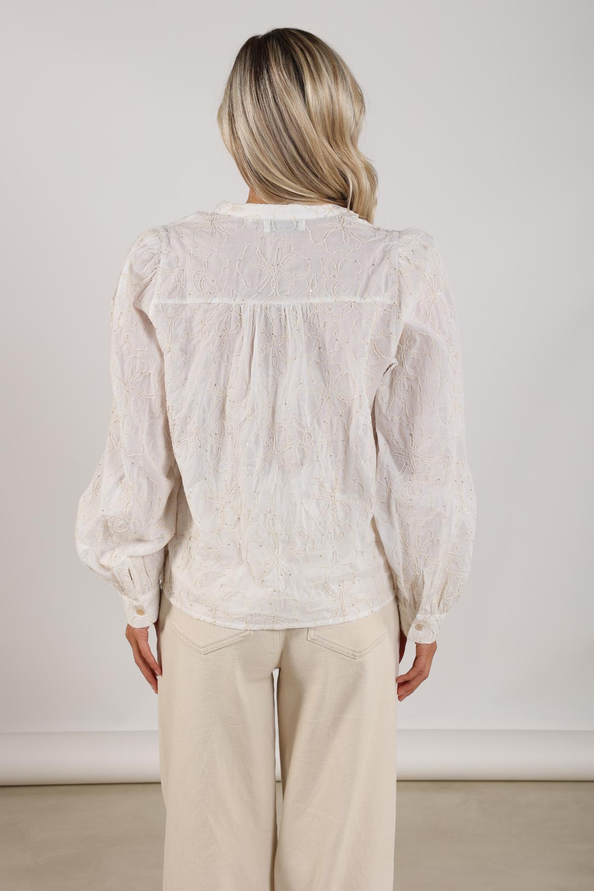 Lizzy Blouse Embroidery | Off White