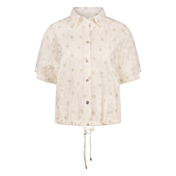 Britt Blouse Flower | Off White