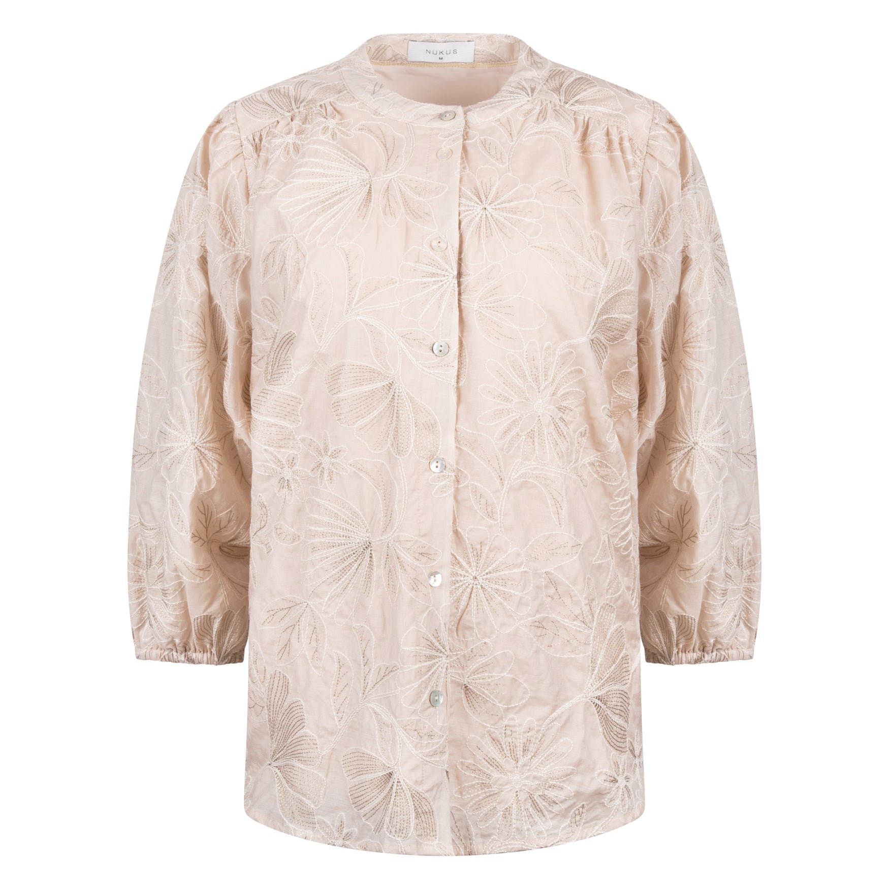 Lynn Blouse Embroidery | Sand