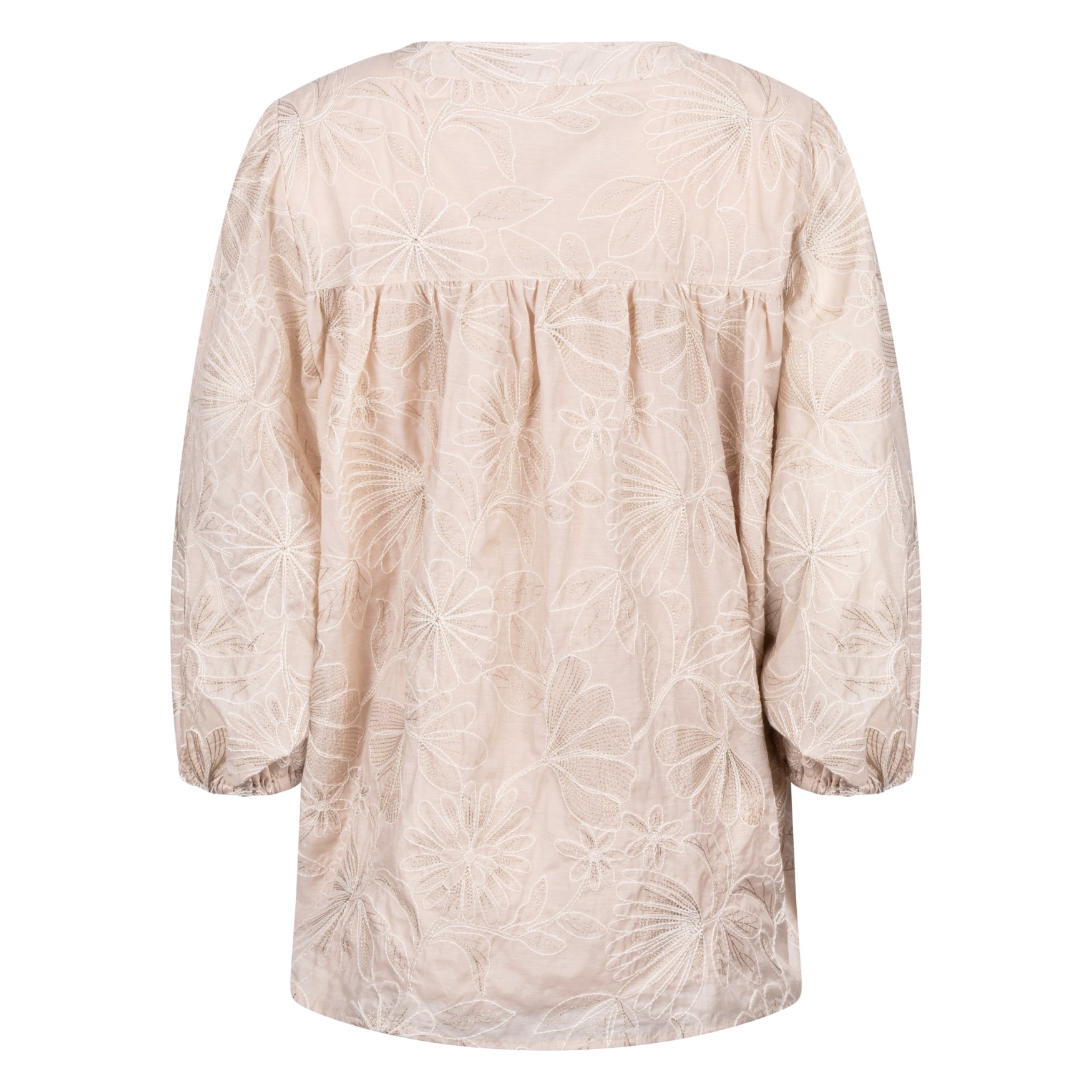 Lynn Blouse Embroidery | Sand