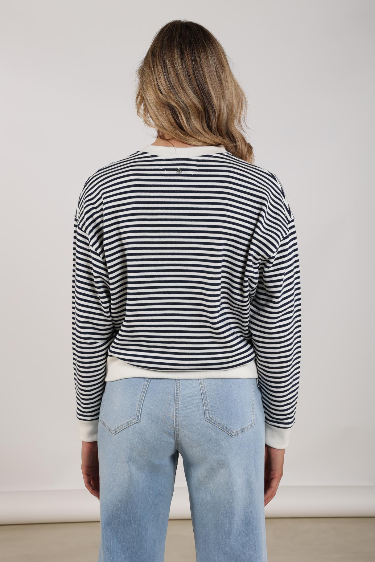 Patty Pullover Stripe | Offwhite/Navy