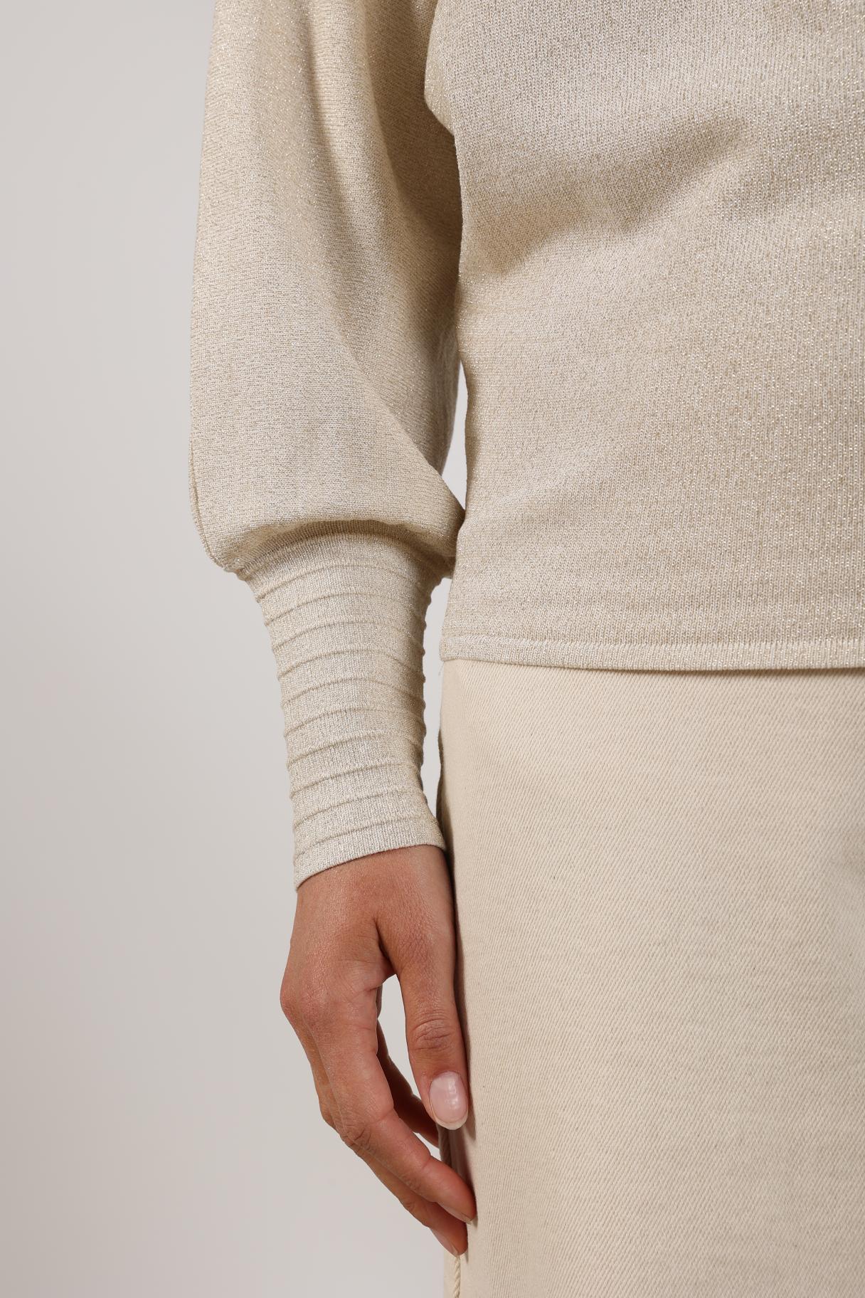 Jorien Pullover Lurex | Sand