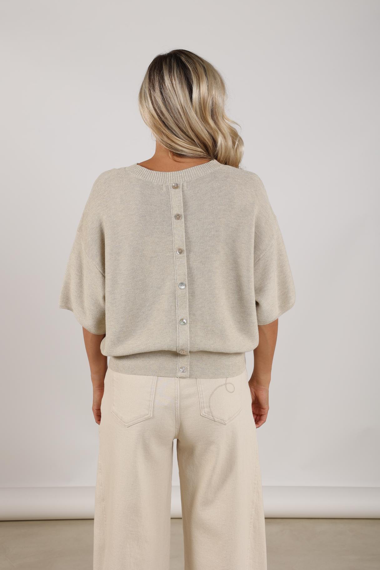 Winnie Pullover Lurex | Sand
