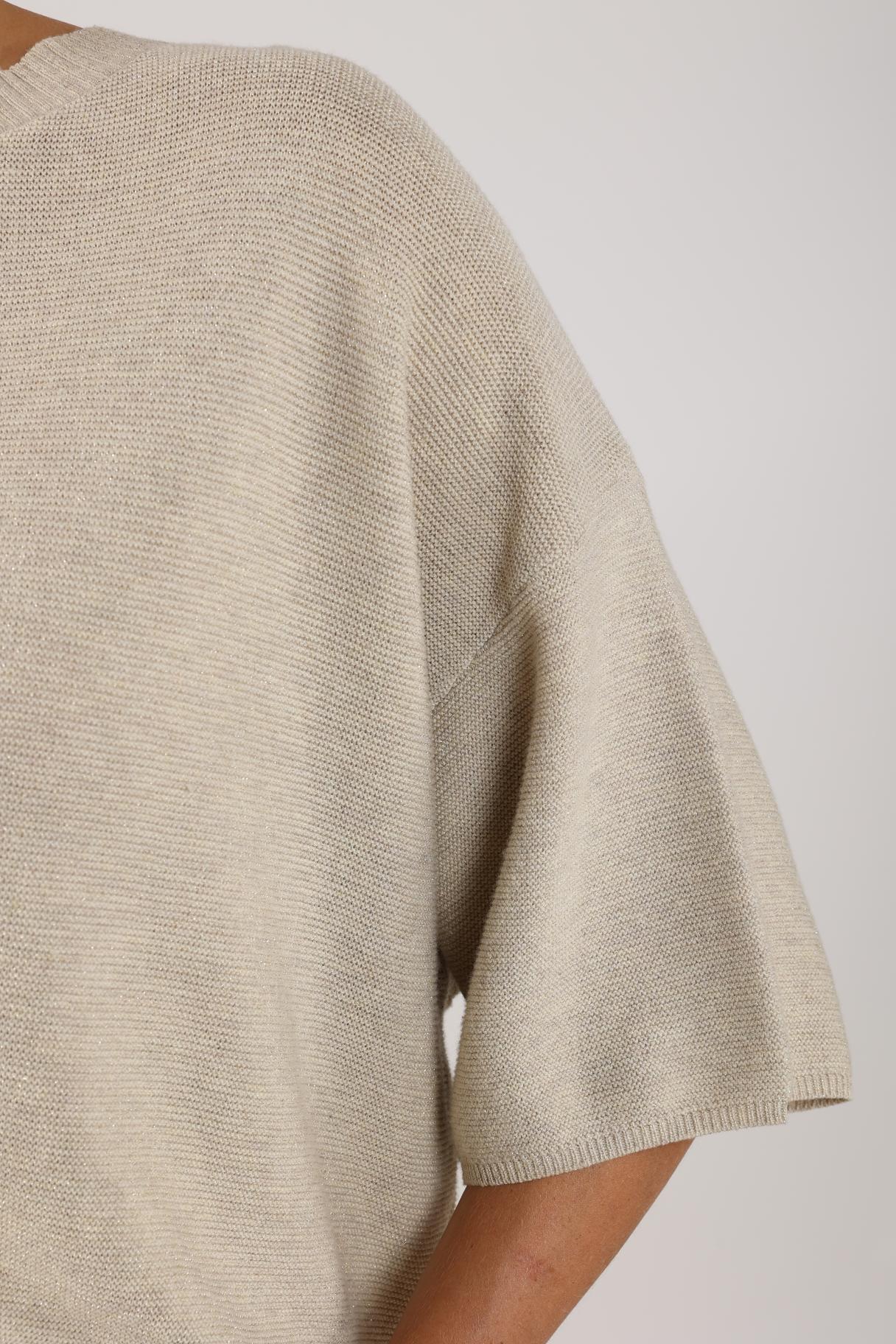 Winnie Pullover Lurex | Sand