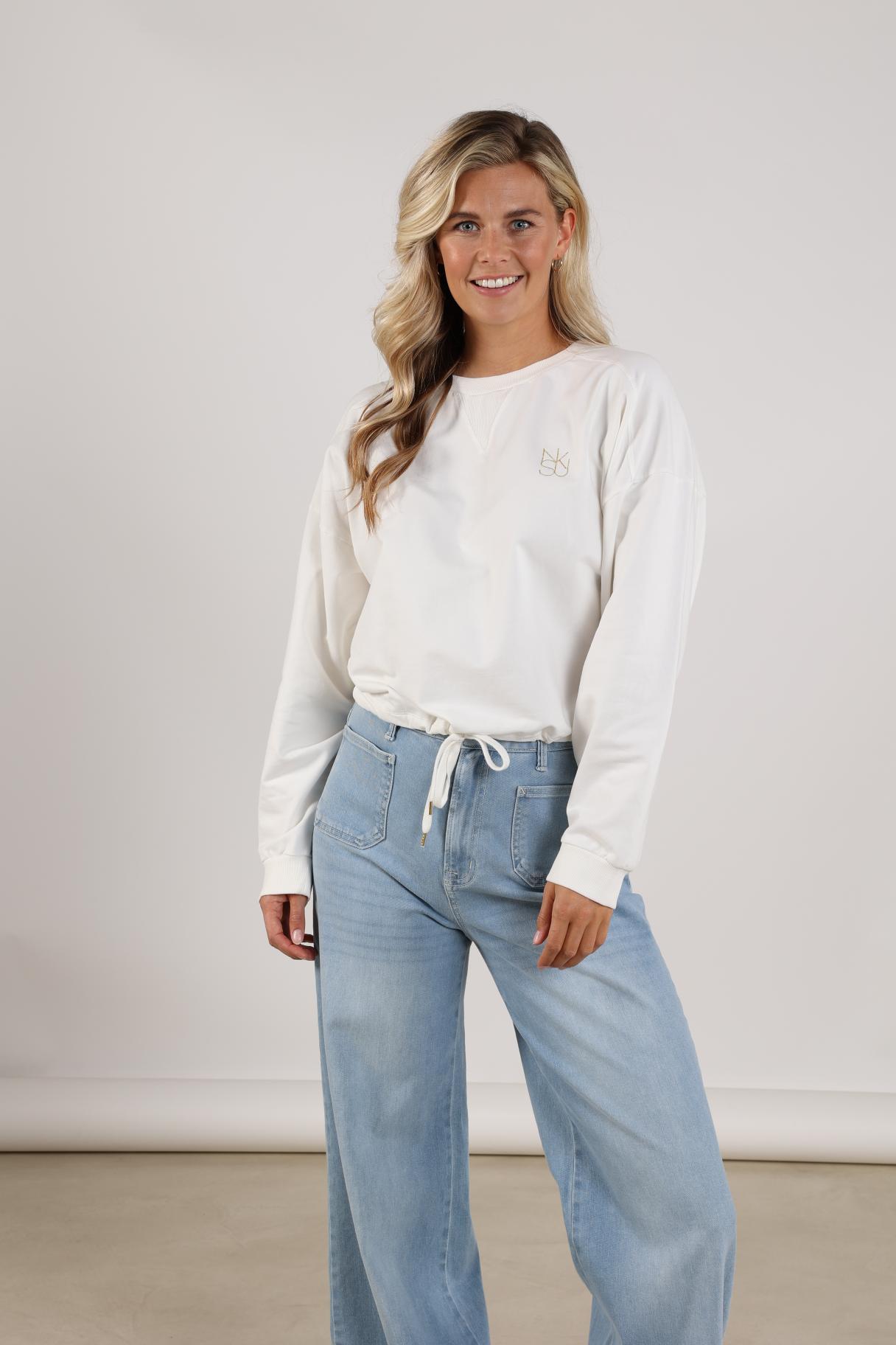 Puglia Pullover | Offwhite/Gold