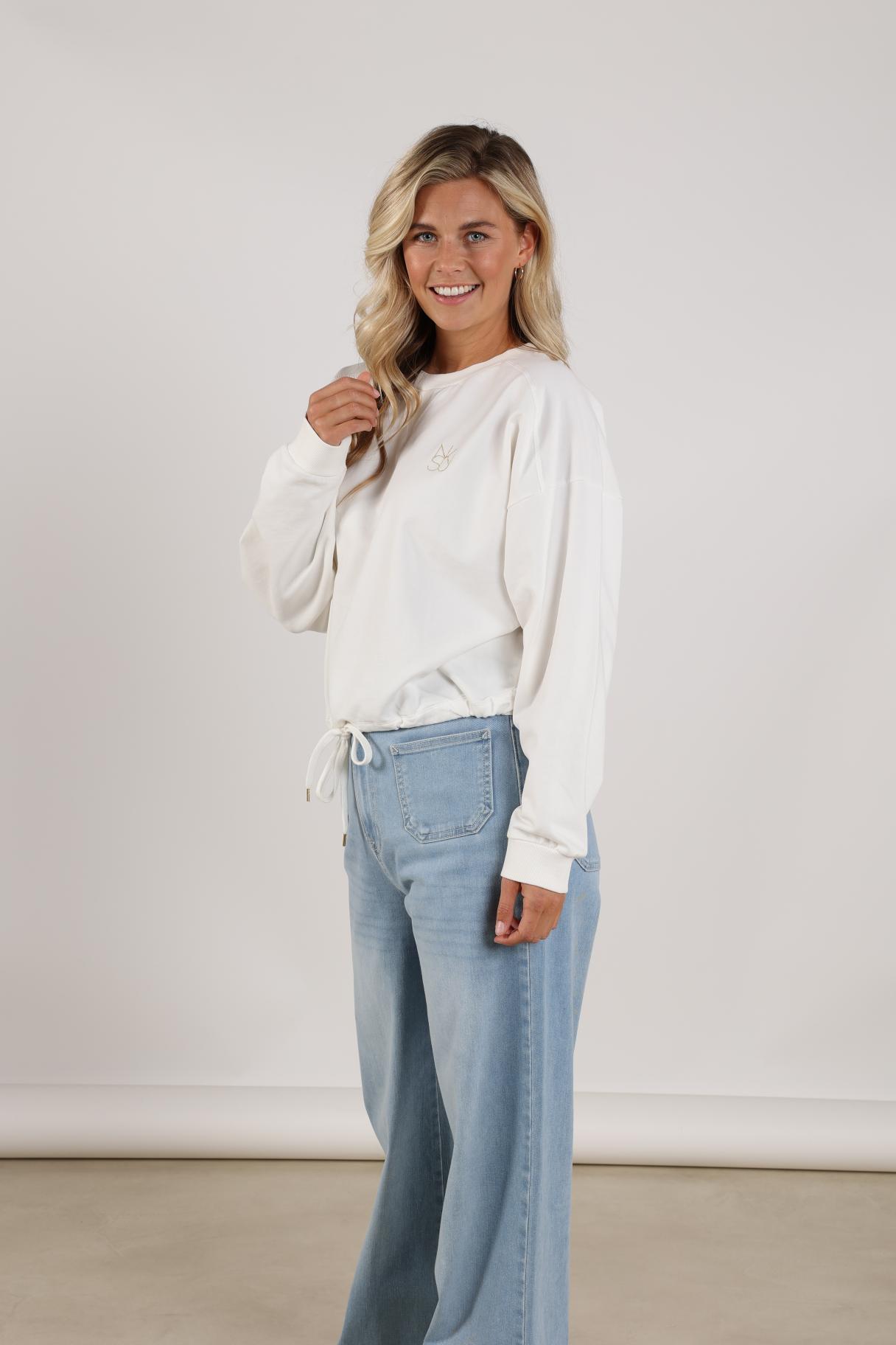 Puglia Pullover | Offwhite/Gold