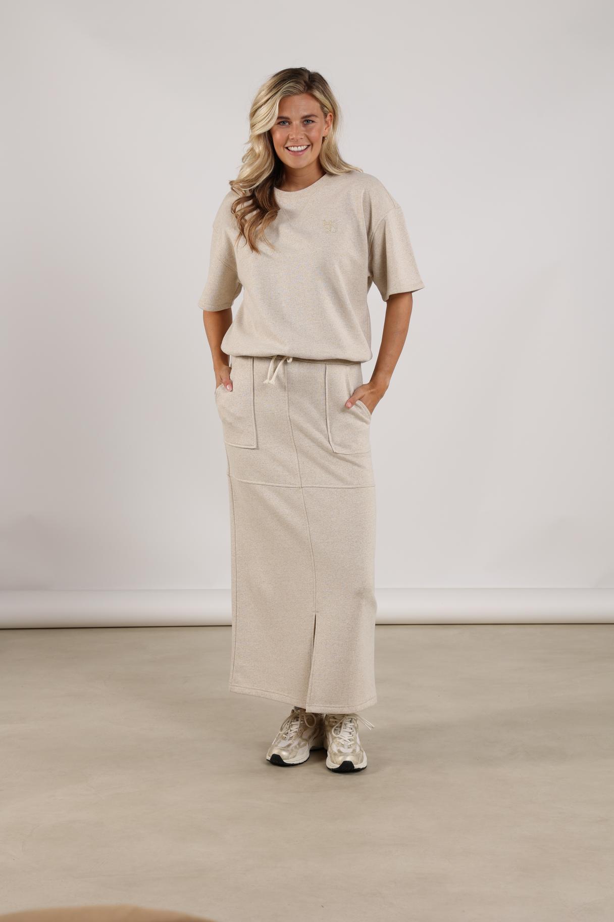 Roos Pullover Lurex | Sand