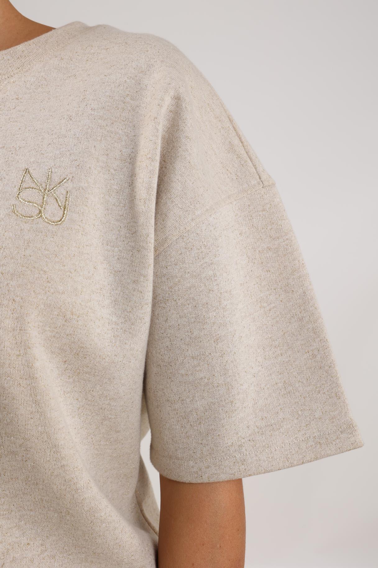 Roos Pullover Lurex | Sand