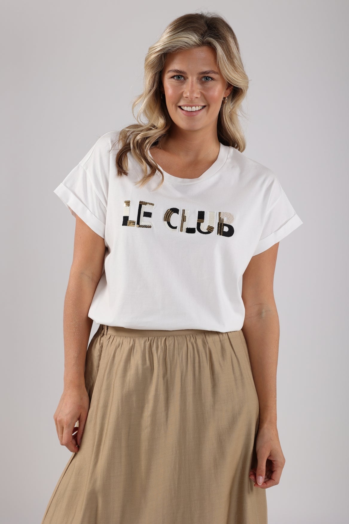 Femke Shirt Le Club | Offwhite/Black