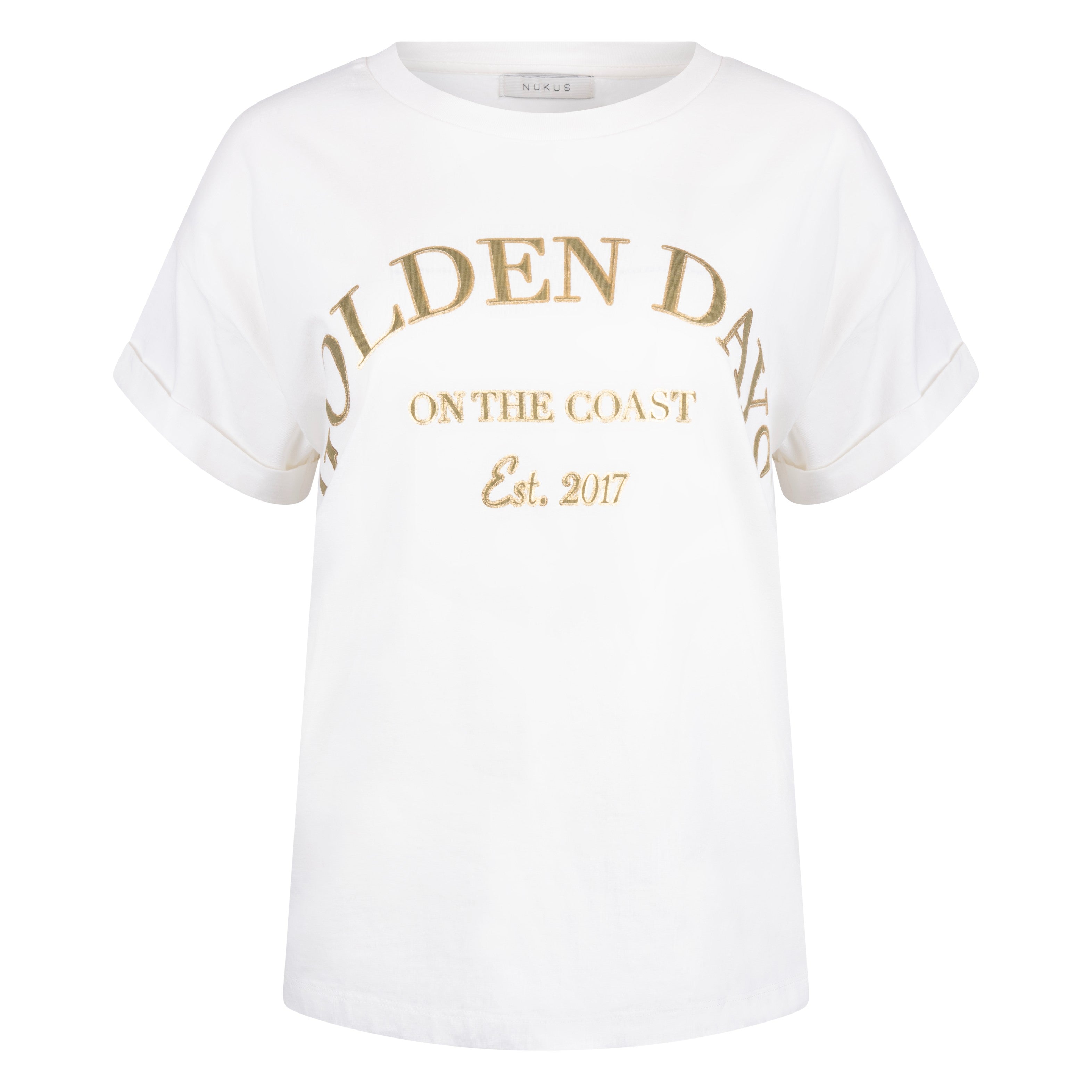 Sanne Shirt Golden Days | Offwhite/Army