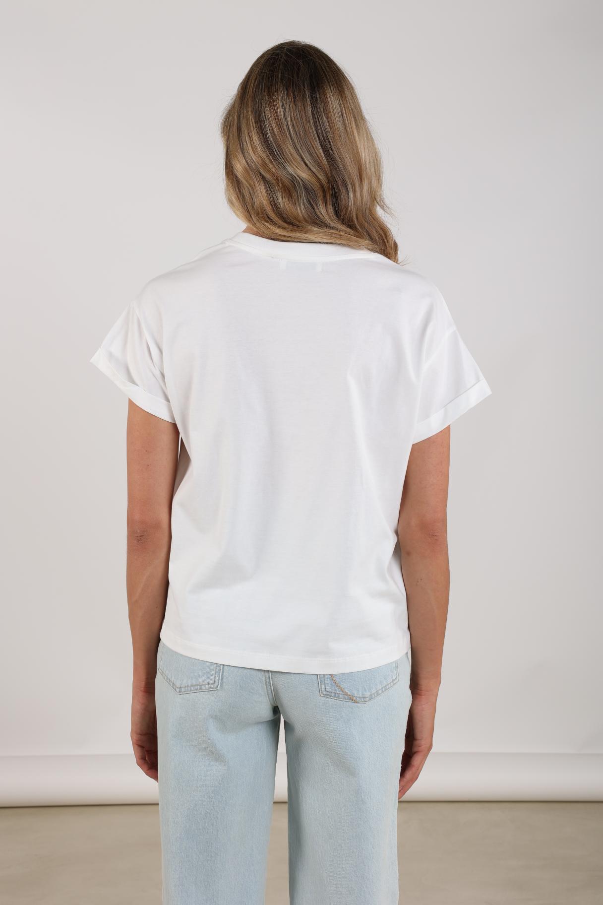 Reese Shirt Iconic | Offwhite/Navy