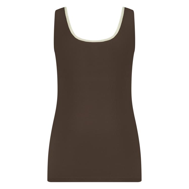 Juba Singlet | Dark Chocolate/Gold