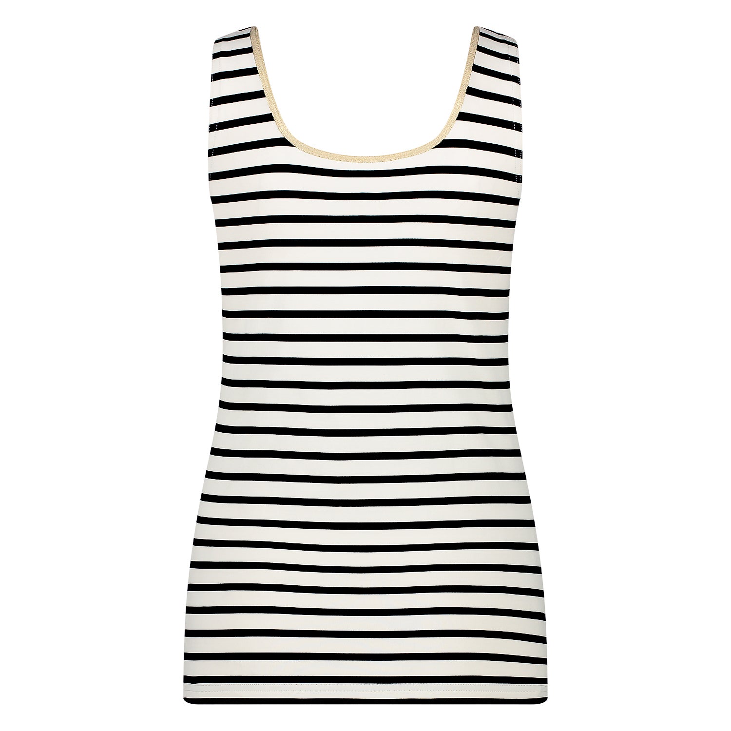 Juba Singlet Stripe | Offwhite/Black