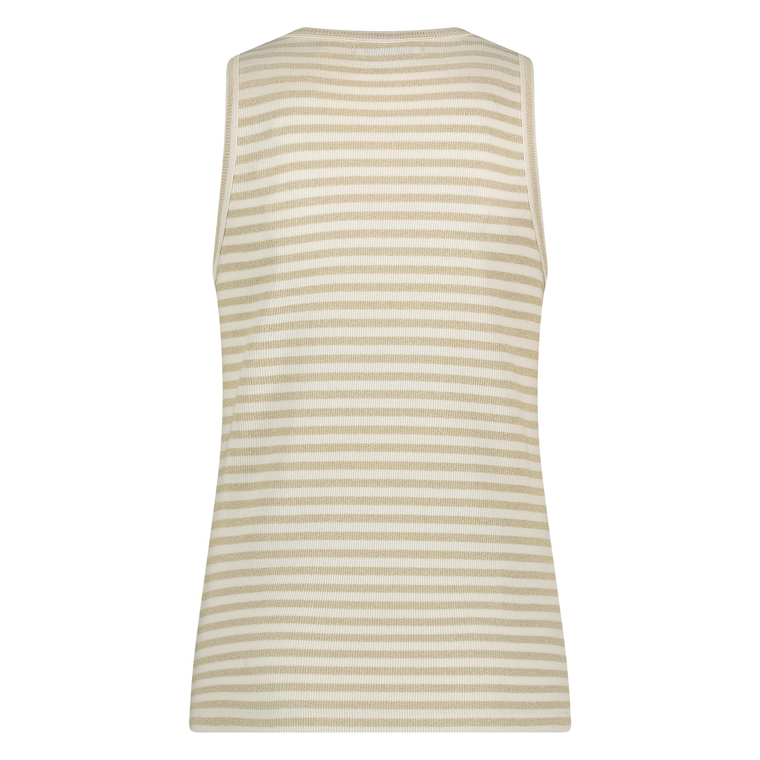 Stefania Singlet Stripes | Offwhite/Gold