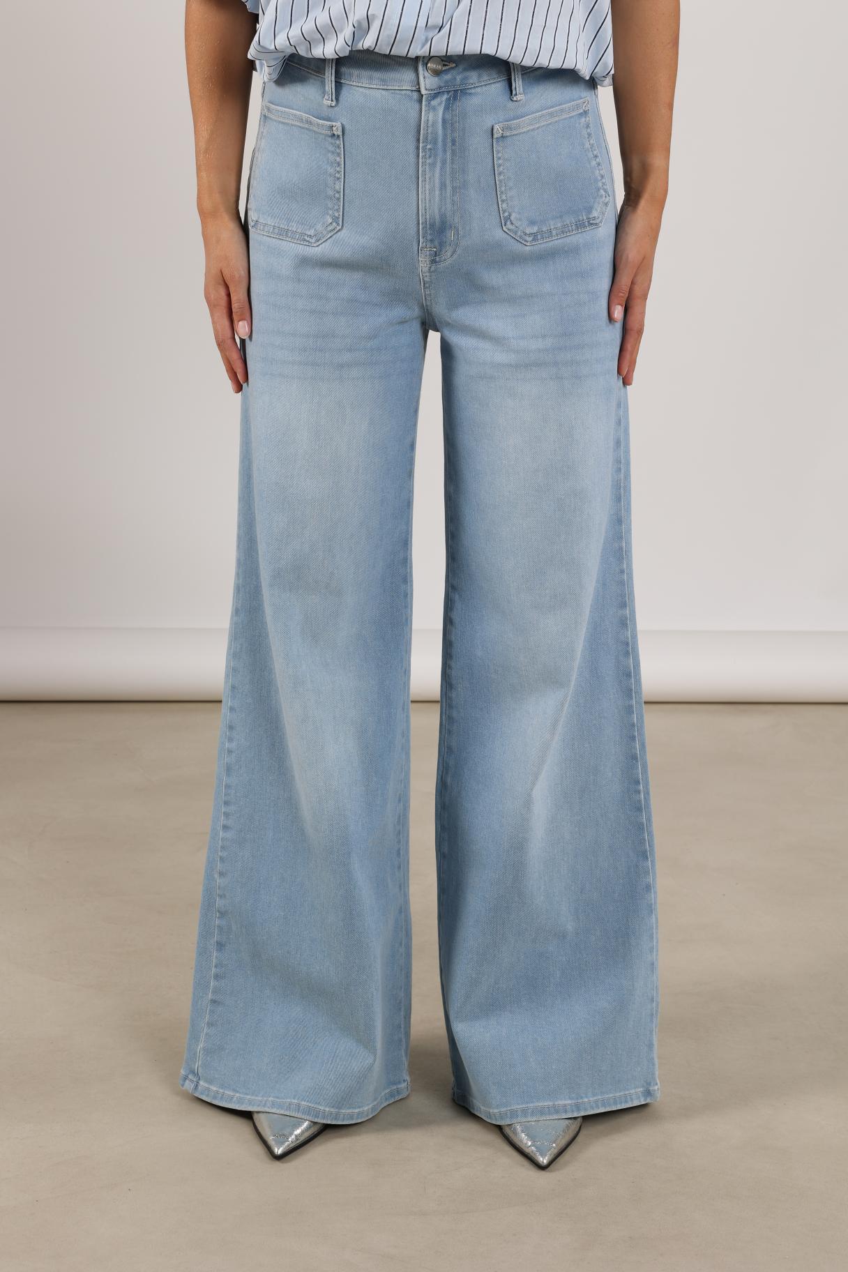 Scarlet Pants | Bleached Denim