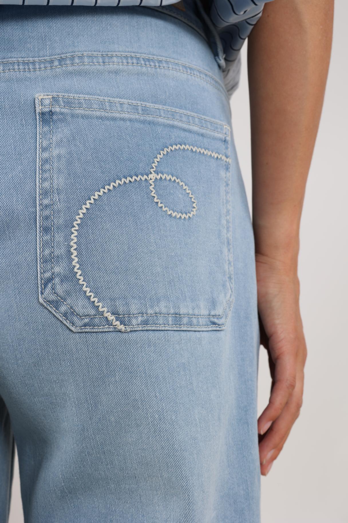 Scarlet Pants | Bleached Denim
