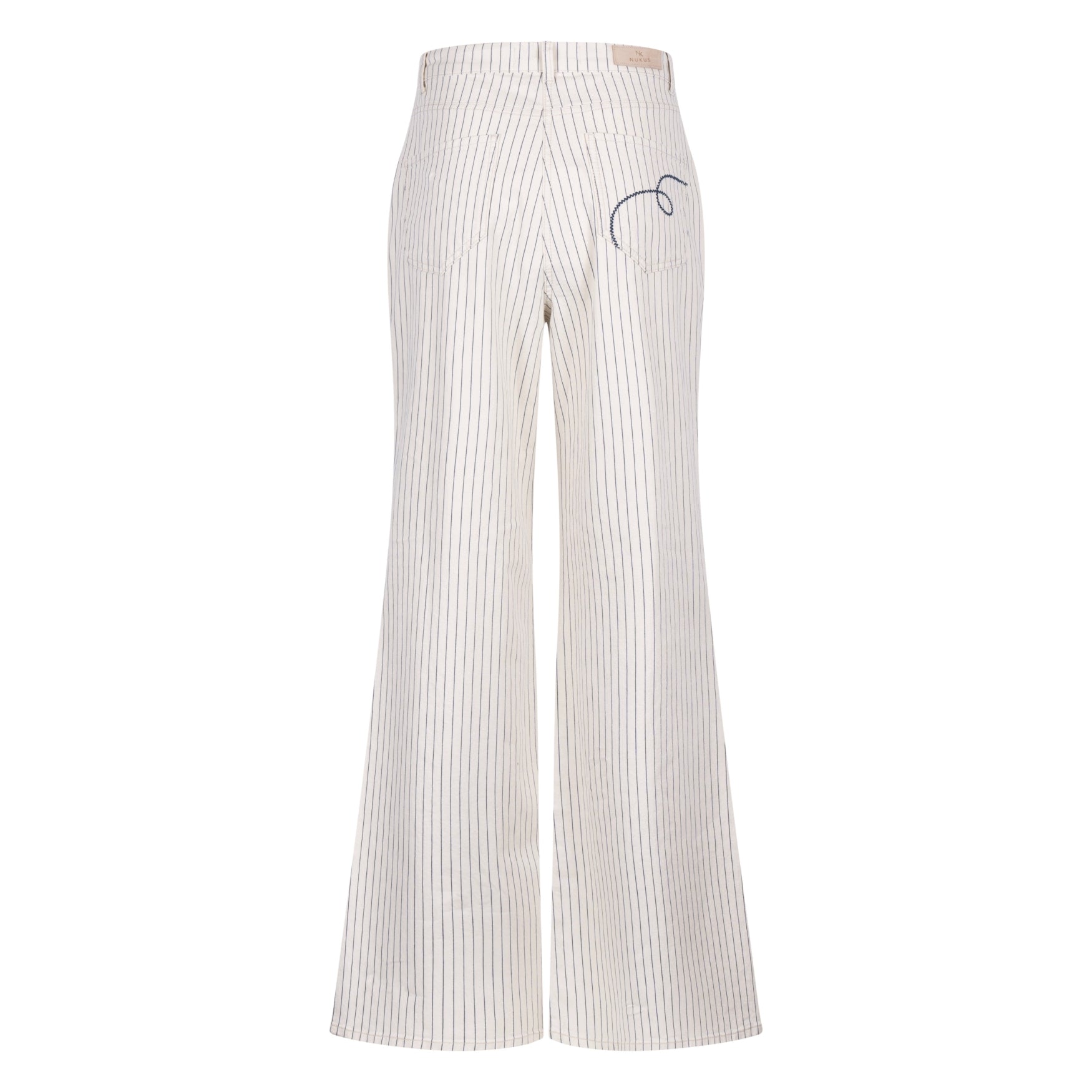 Senna Pants Stripe | Offwhite/Navy