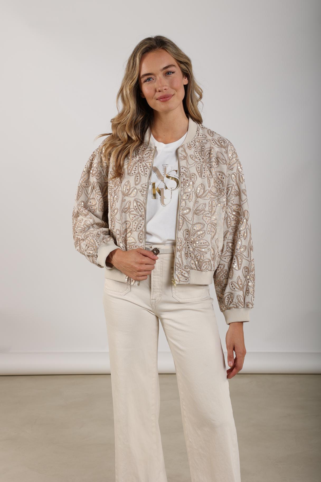 Ginny Bomber Paillet | Sand