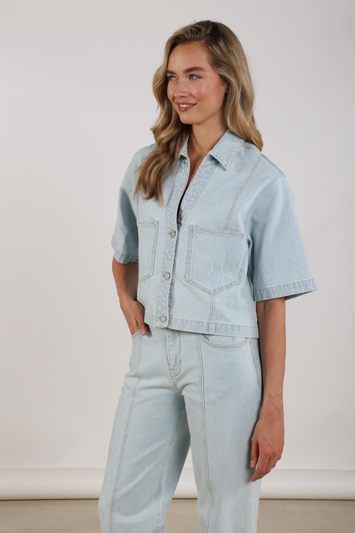 Stijn Jacket | Bleached Denim