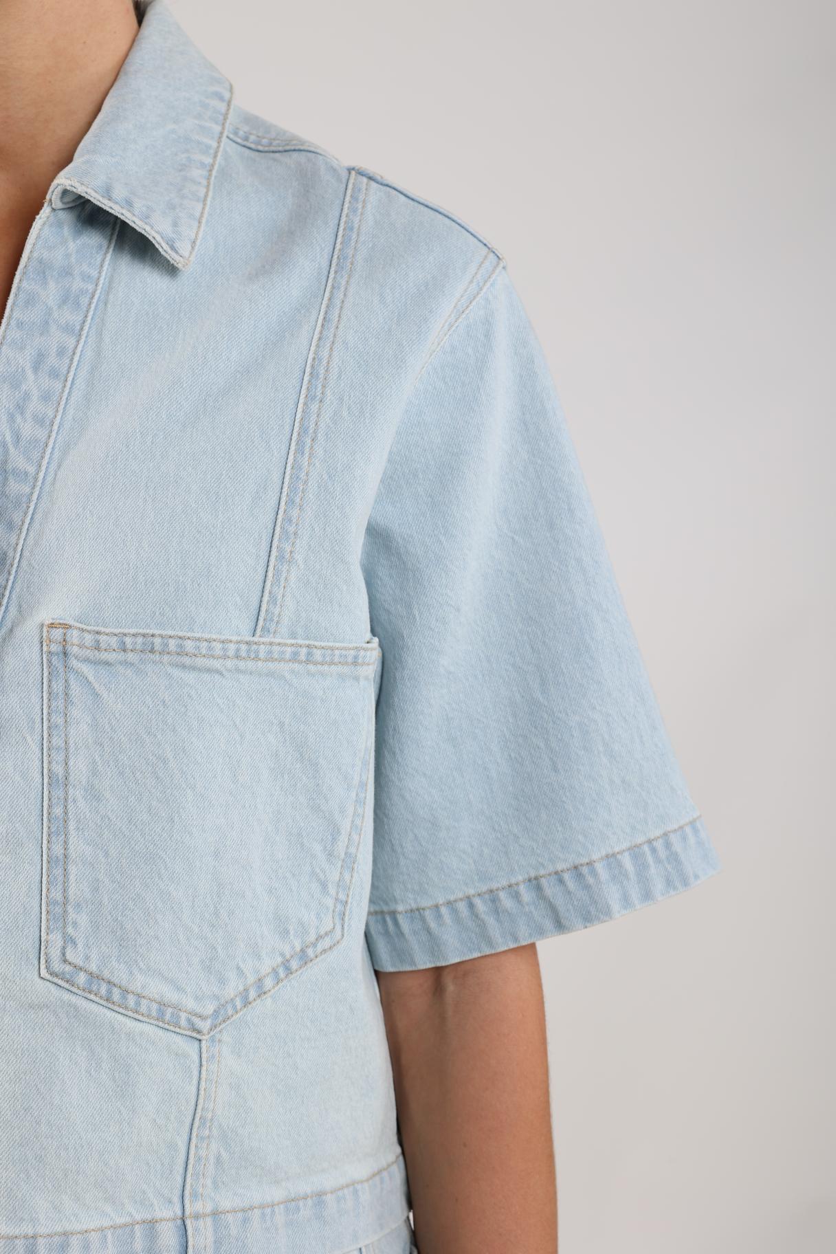 Stijn Jacket | Bleached Denim