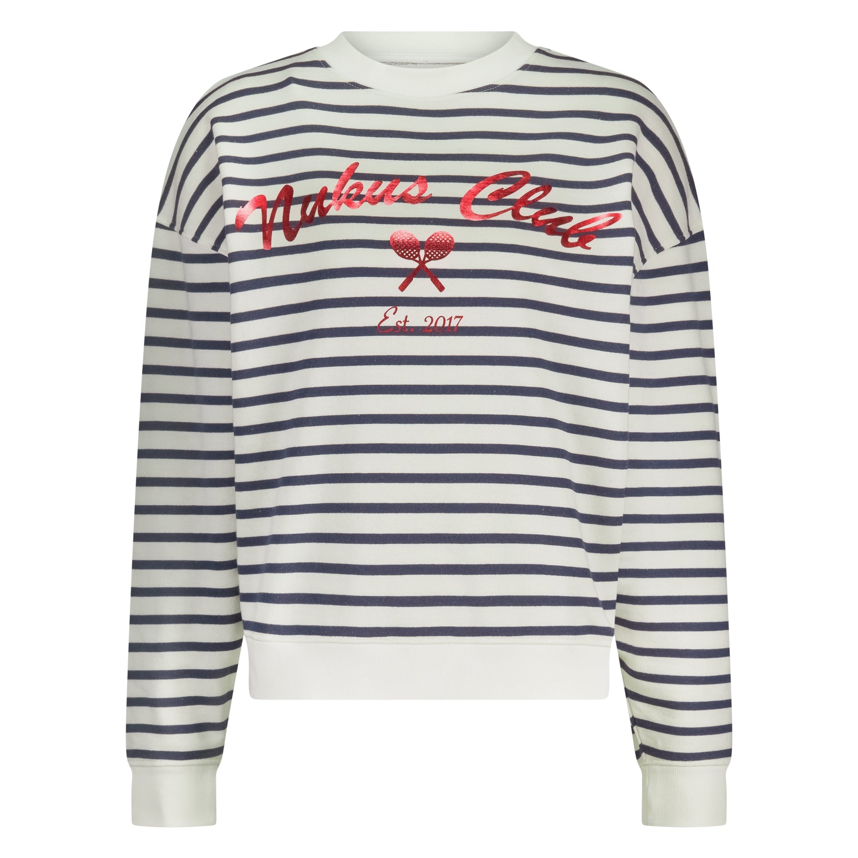 Paige Sweater Stripe | White/Blue