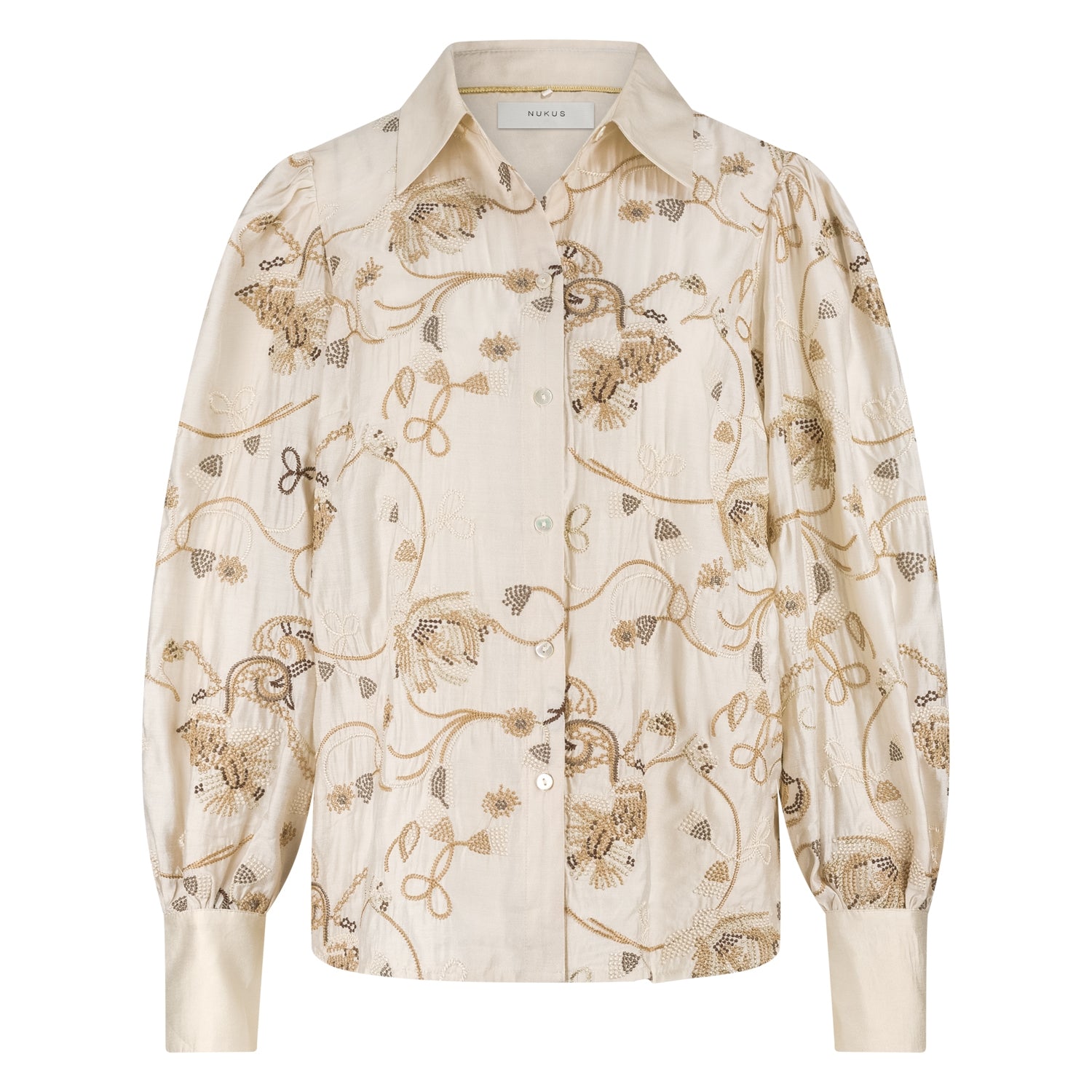 Preston Blouse Embroidery | Sand