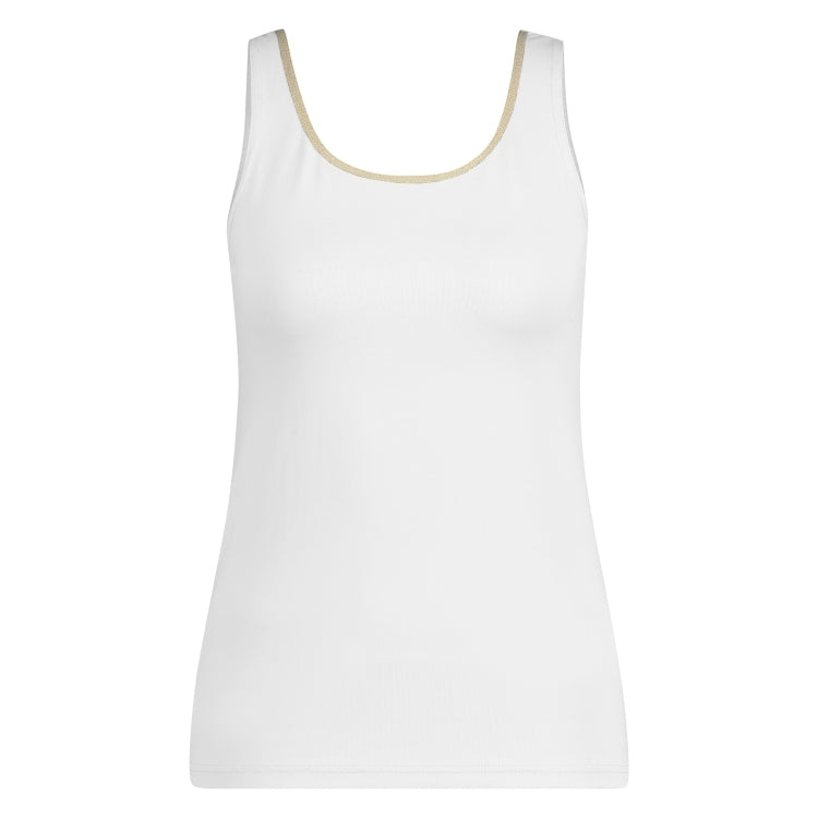 Juba Singlet | White/Gold