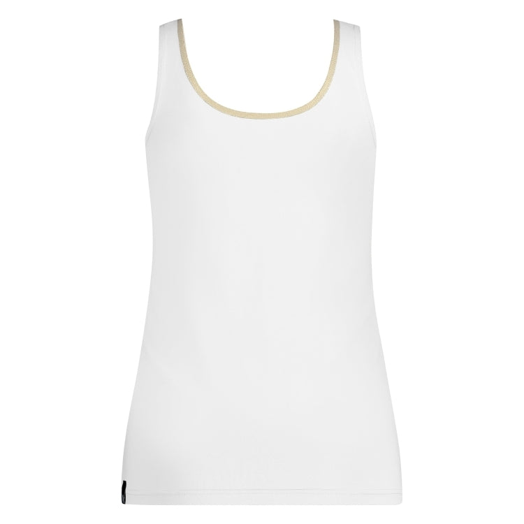 Juba Singlet | White/Gold