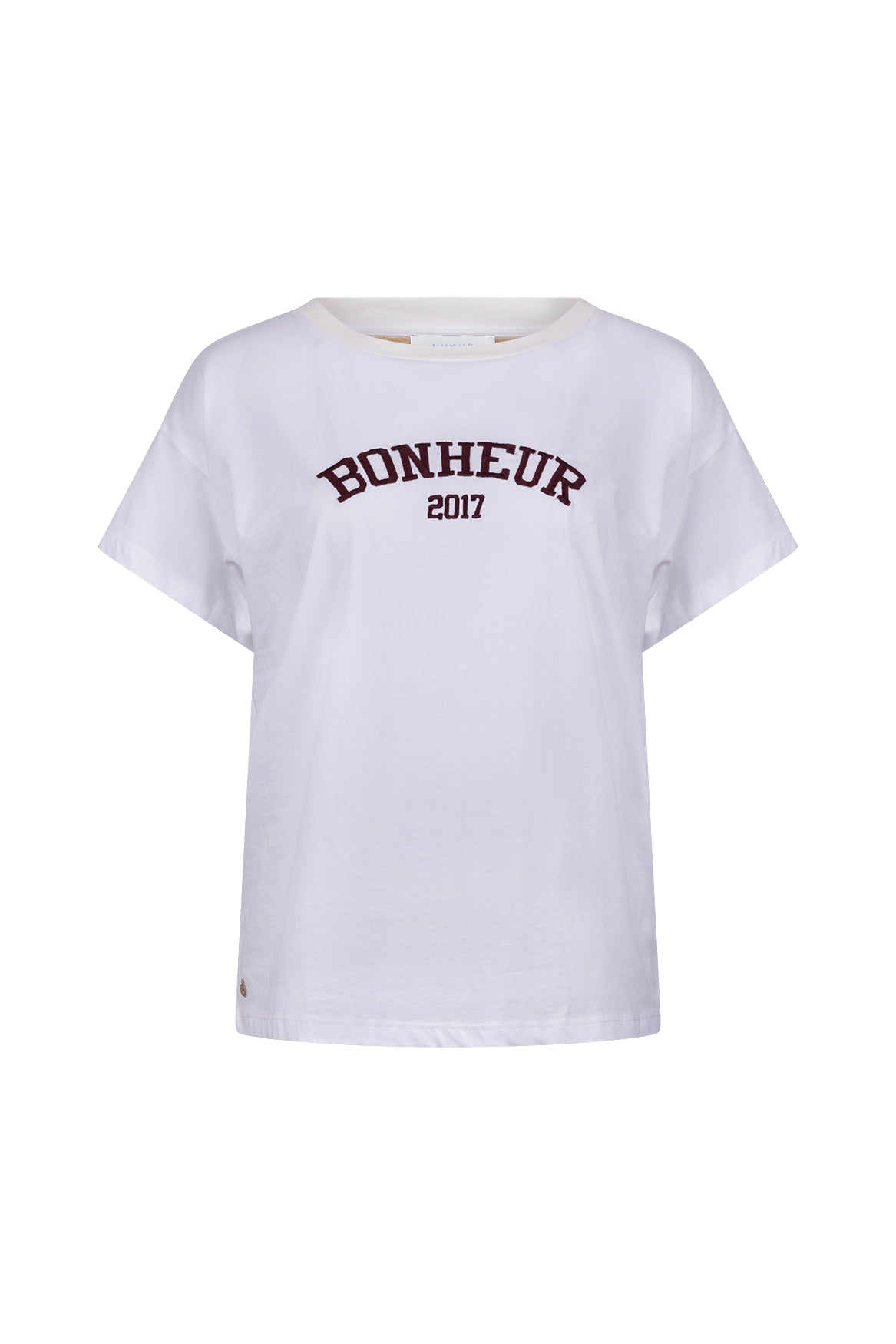 Senna T-shirt | Offwhite/Cherry