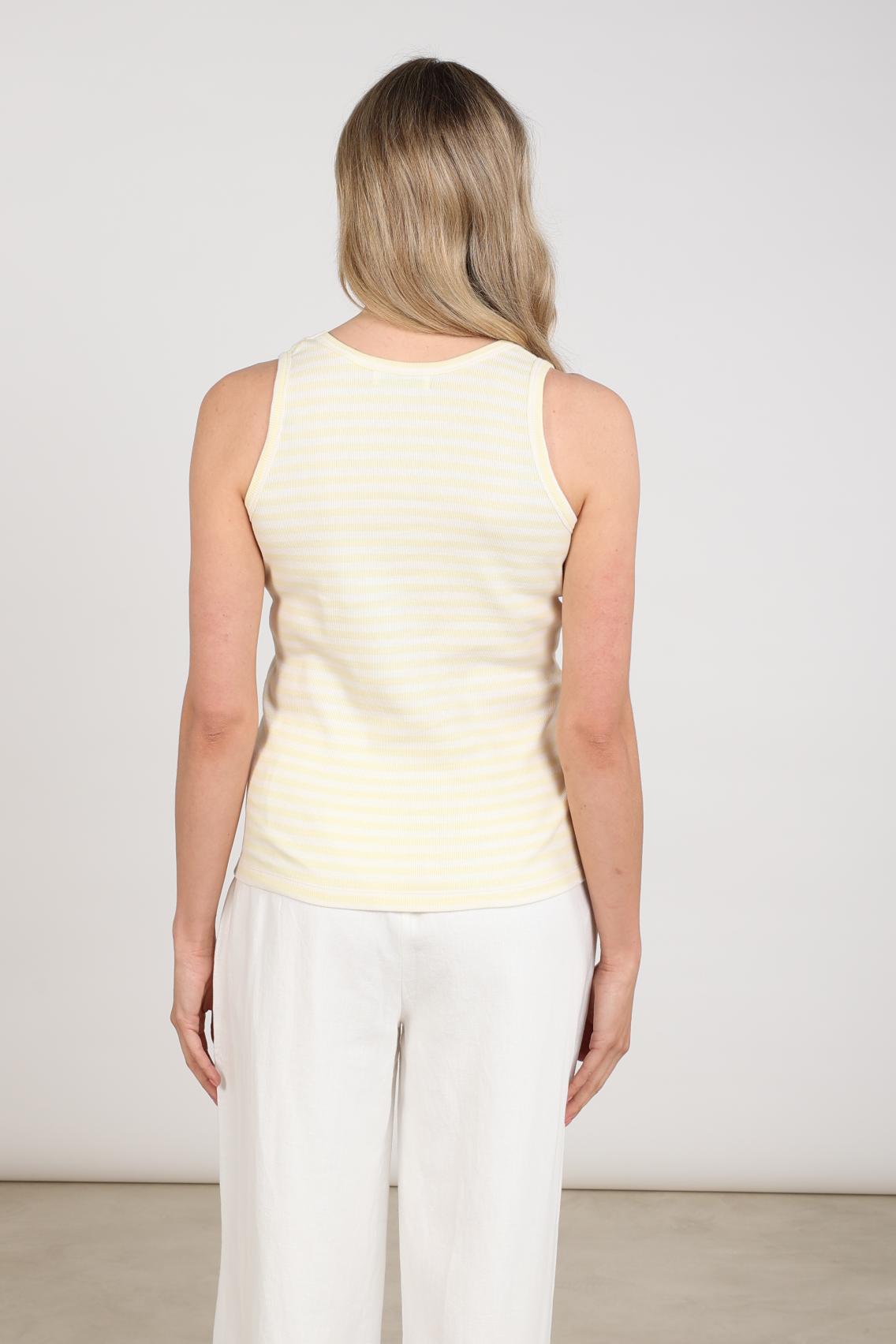 Steffie Singlet | Offwhite/Sun