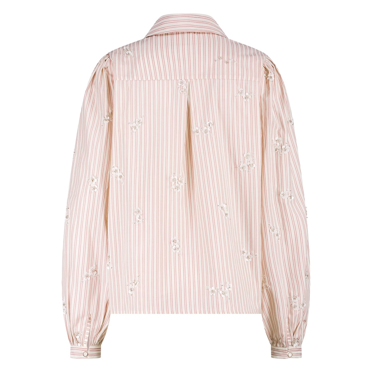 Jolies Blouse Stripe | Offwhite/Dusty Pink