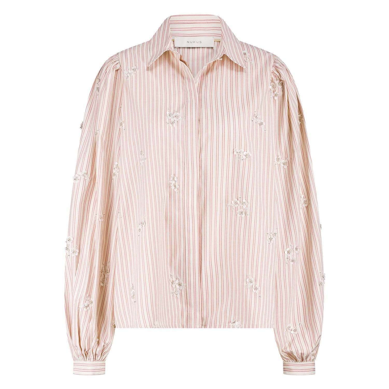 Jolies Blouse Stripe | Offwhite/Dusty Pink