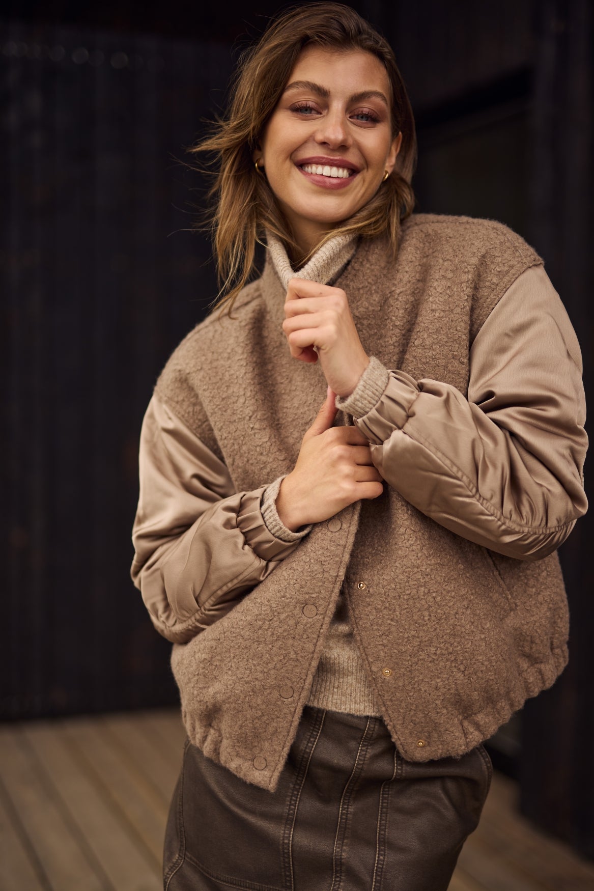 Baltimore Jacket Satin | Fango