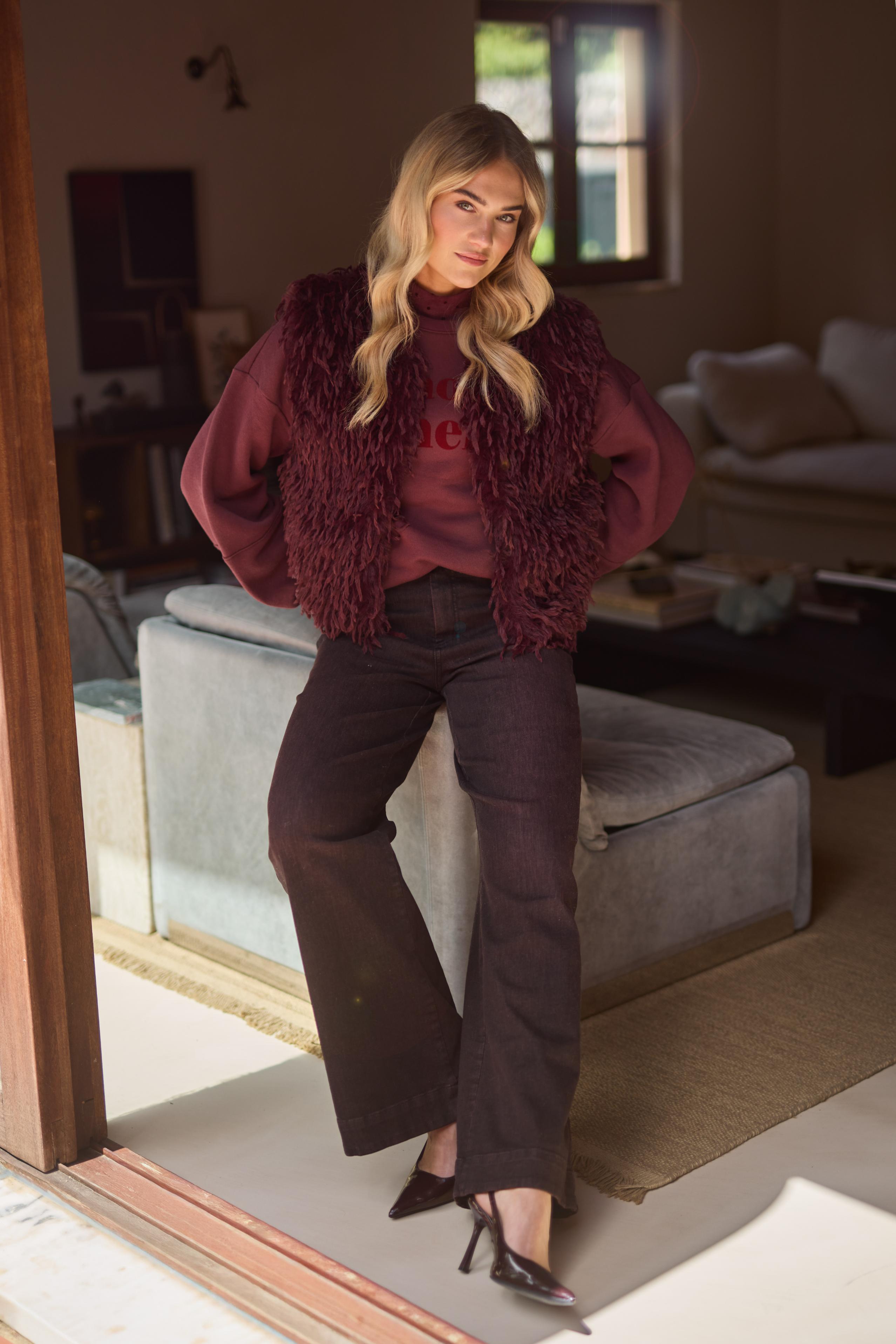 Abby Pants Denim | Cherry