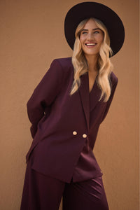 Darcey Blazer | Cherry