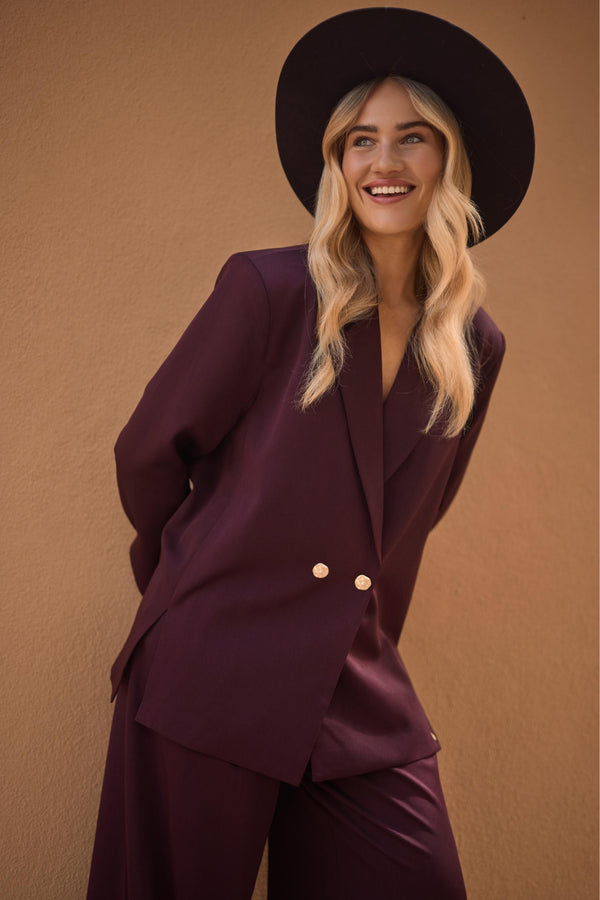 Darcey Blazer | Cherry